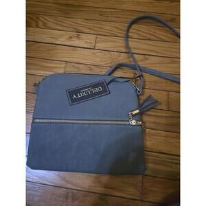 Deluxity PETA-Approved Vegan Crossbody Bag in Gray